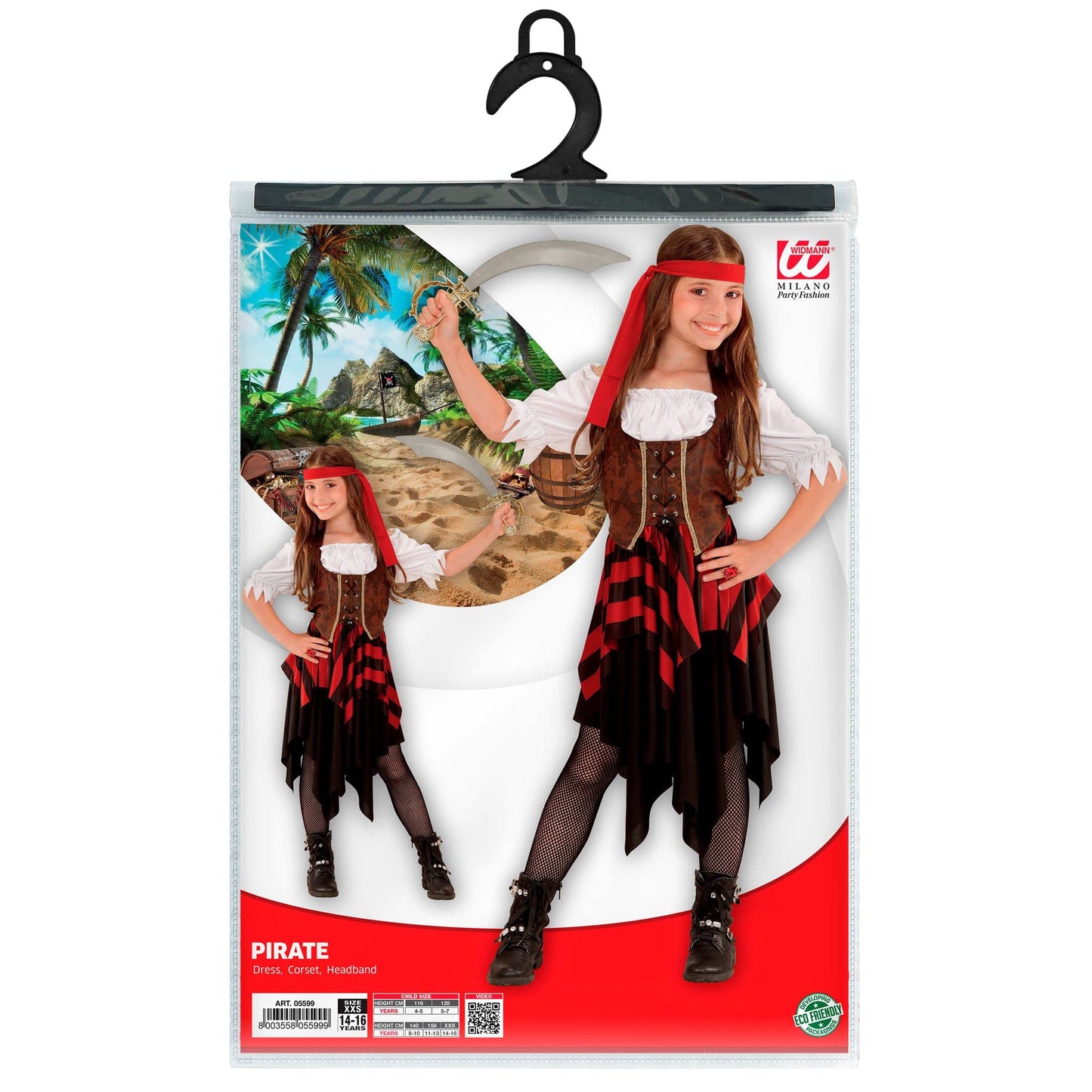 Widmann Costum Pirată fete, 11-13 ani