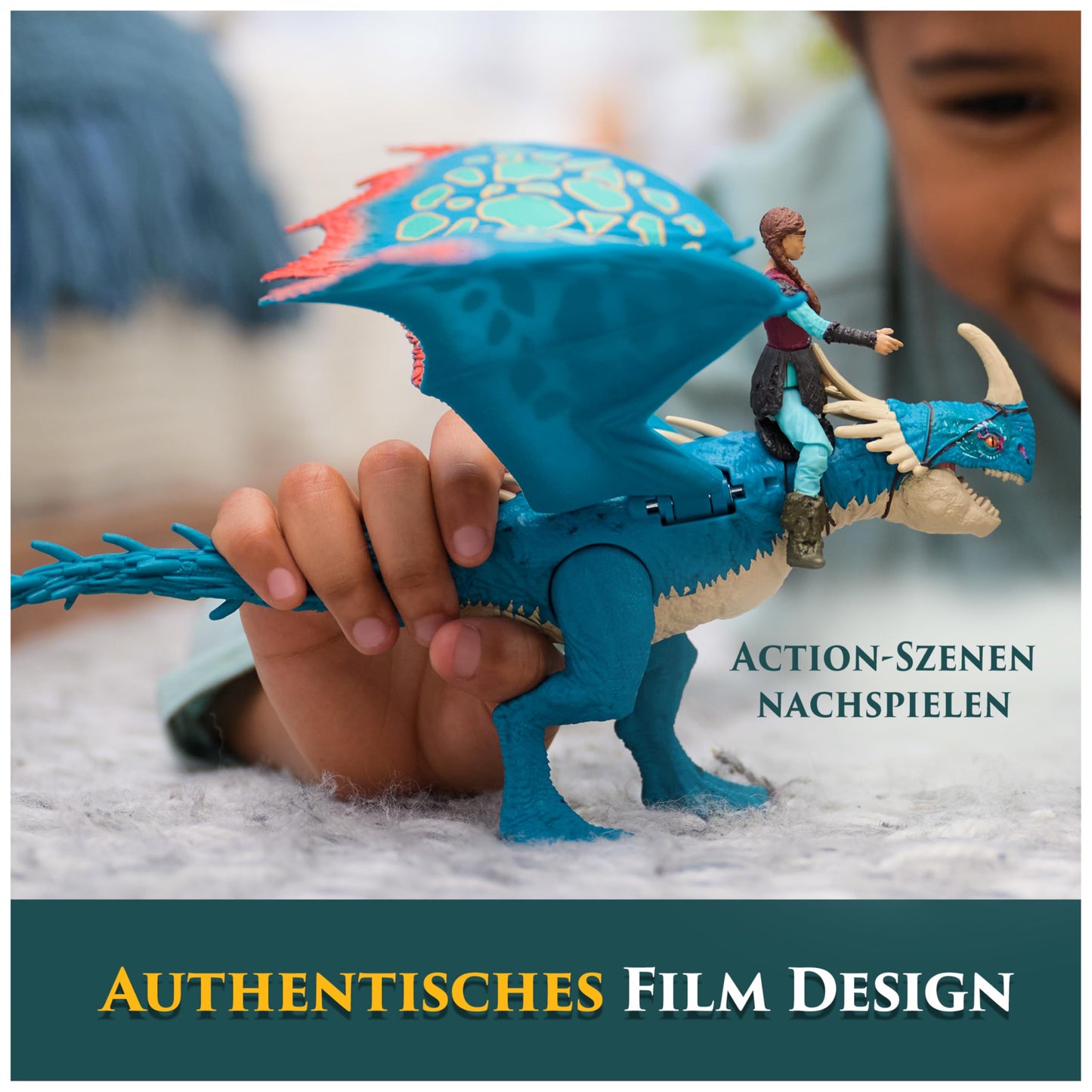 Dreamworks How to Train your Dragon Set de figuri de acțiune cu vikingi și dragoni Sturmpfeil & Astrid pentru copii de la 4 ani
