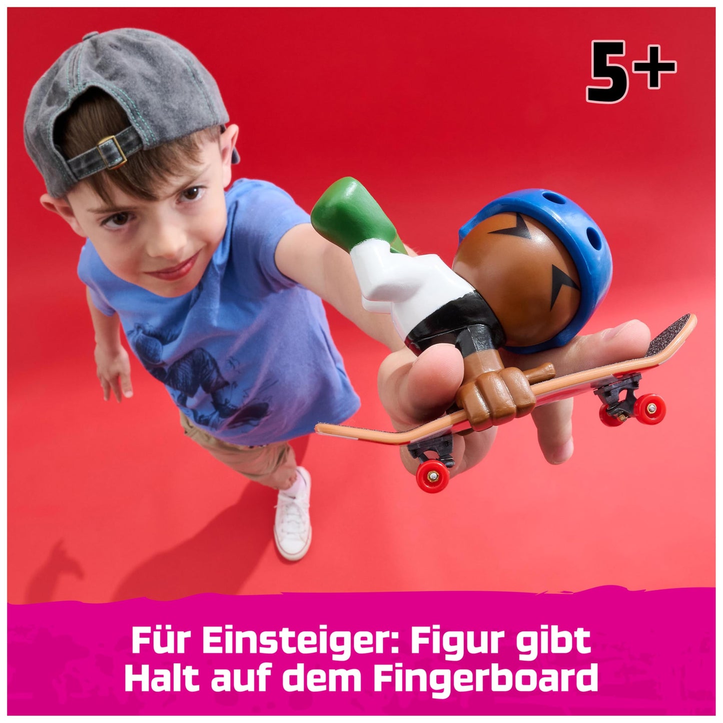 Tech Deck Sk8 Crew Set de fingerboard cu figurina skater detașabilă compatibilă cu alte fingerboard-uri de la 5 ani