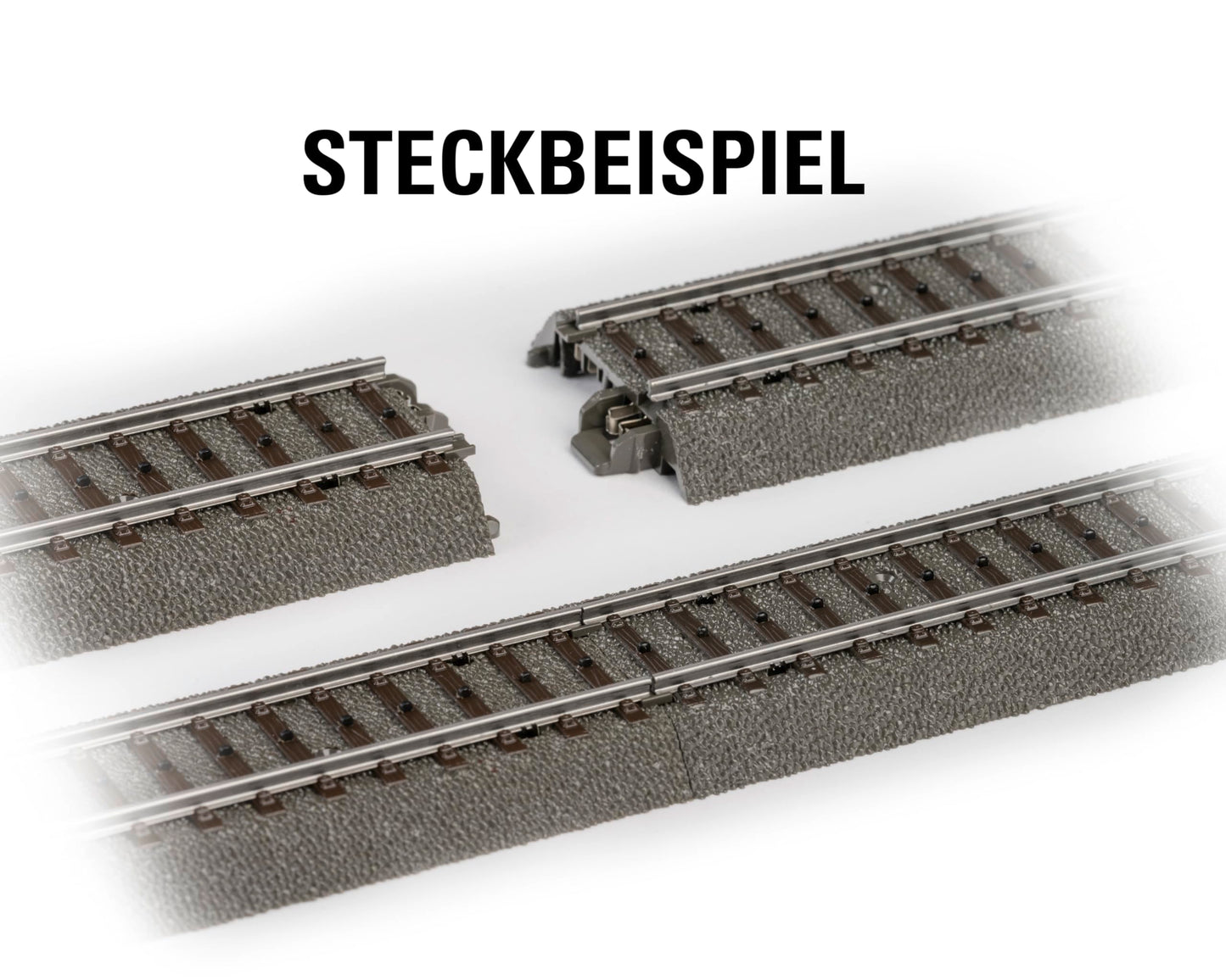 Märklin 24611 Șină de cale ferată cu schimbător manual stânga C-Gleis Spur H0 188,3 mm