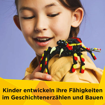 LEGO Creator 3in1 Set de construcție animale sălbatice: Păianjen surpriză cu 3 modele de construit 7+ ani