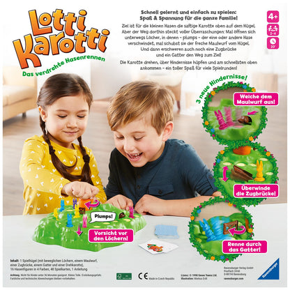 Ravensburger 22343 Joc de societate Lotti Karotti cursă pentru 2-4 jucători de la 4 ani