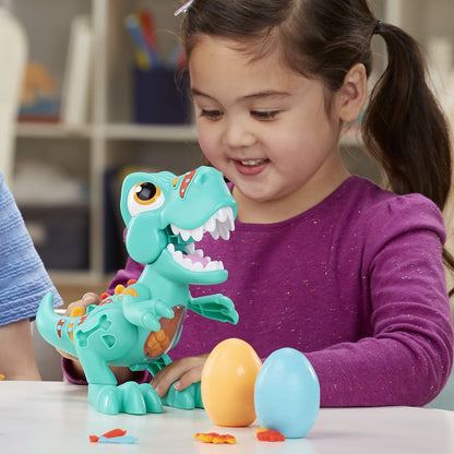 Play-Doh Dino Crew Tyrannosaurus, jucărie pentru copii de la 3 ani cu sunete amuzante de dinozaur, Multi Colour