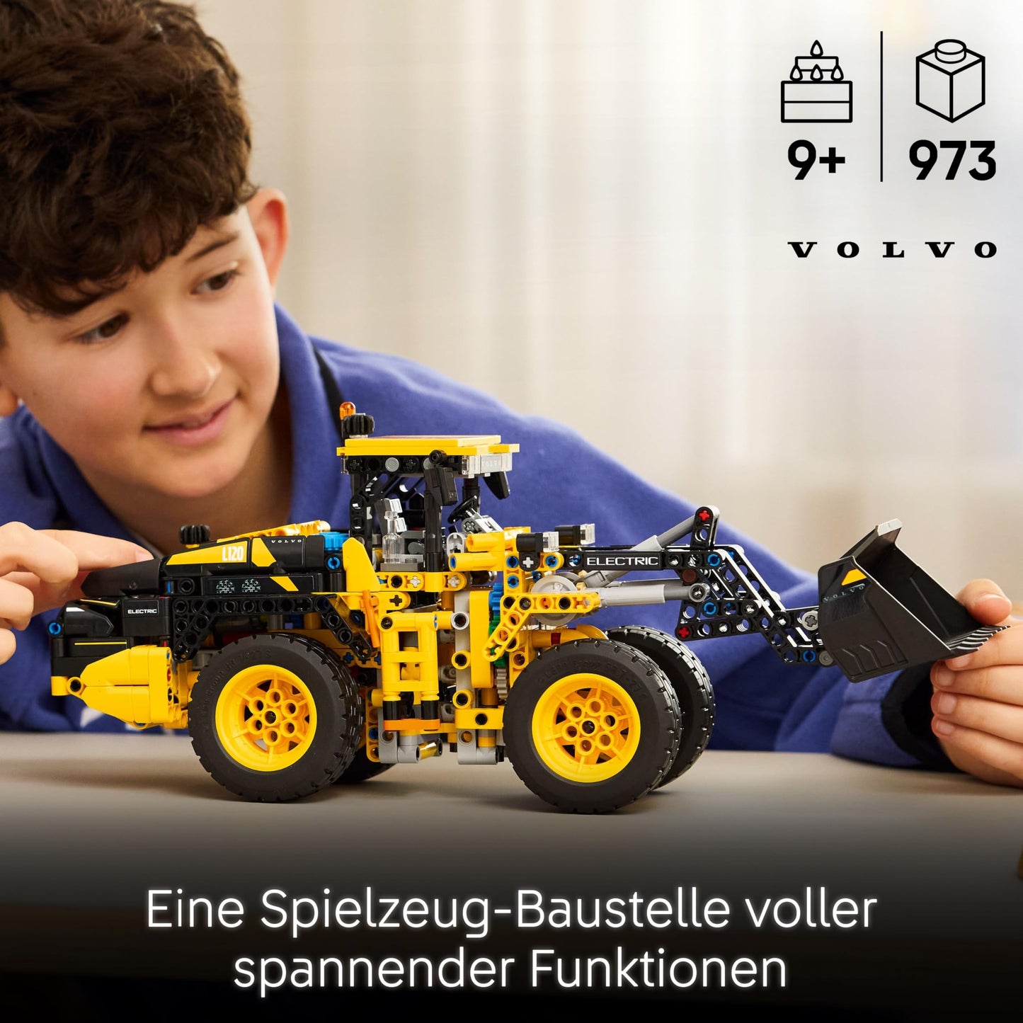 LEGO Technic 42209 Volvo L120 Încărcător Electric, 9+ ani