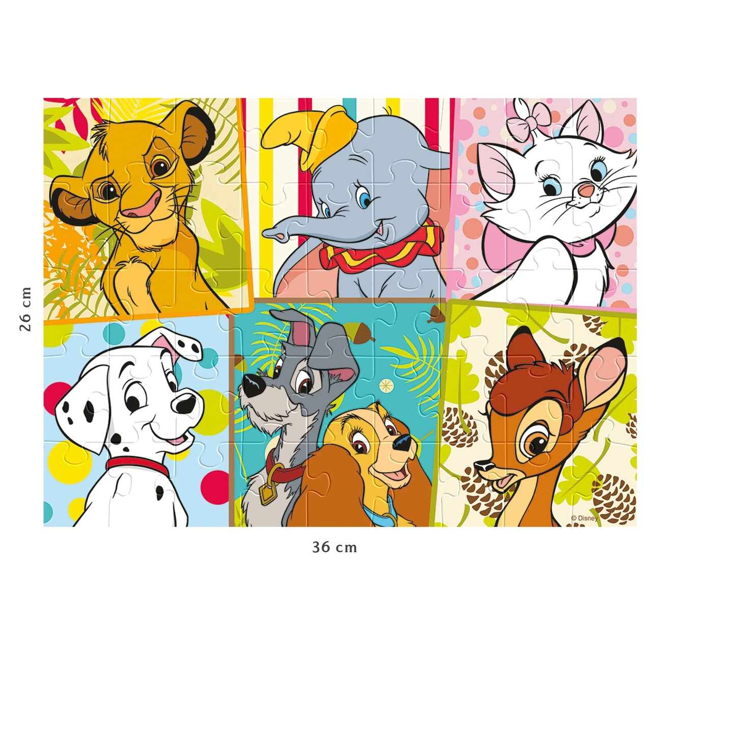 Nathan Puzzle Disney Animals, 45 piese, 5+ ani