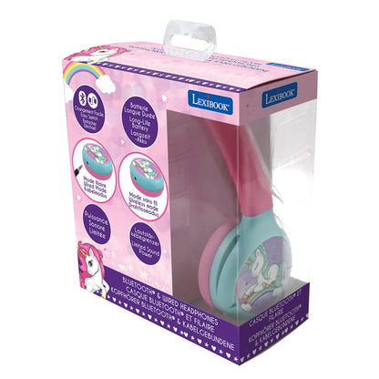 Lexibook Casti 2in1 Bluetooth Unicorn, 85 dB, HPBT010UNI