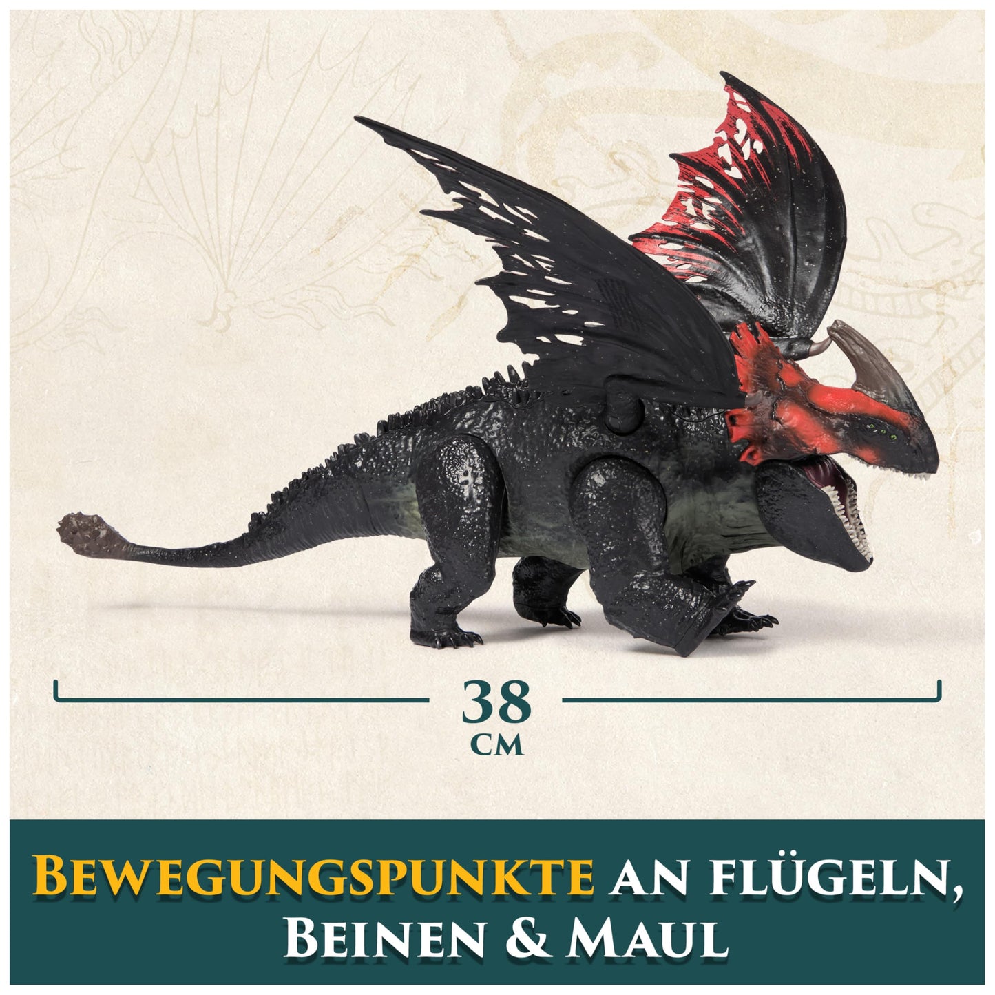 DreamWorks Dragons Set figurine Roter Tod si Fara Dinti, 4+ ani
