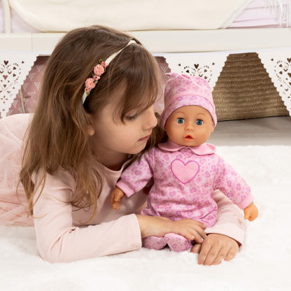 Bayer Design Păpușă vorbitoare bebeluș, 38 cm, corp moale