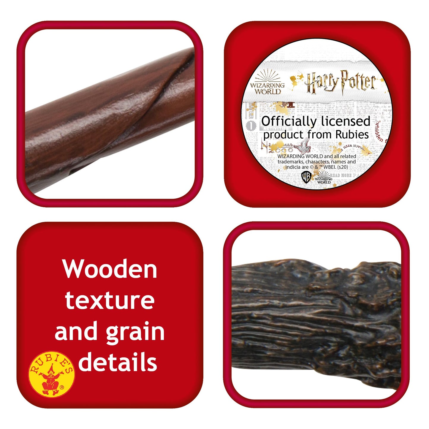 Rubie's Rubies Oficial Harry Potter Deluxe-Baston pentru Copii – Accesoriu inspirat de Ollivander pentru jocuri de rol magice de carnaval