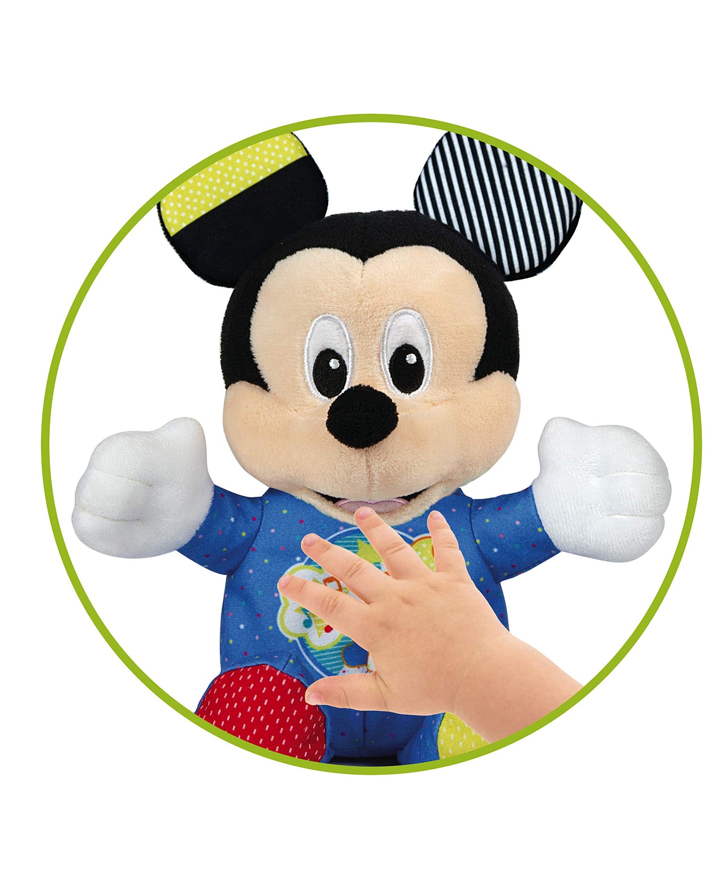 Clementoni Mickey Mouse Pluș interactiv lumini și sunete, 3+ luni