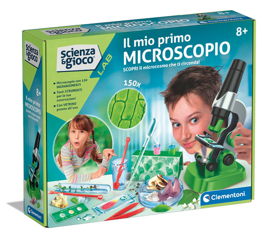 Clementoni 19347 Microscop Optic 150X, 8+ ani (italiana)