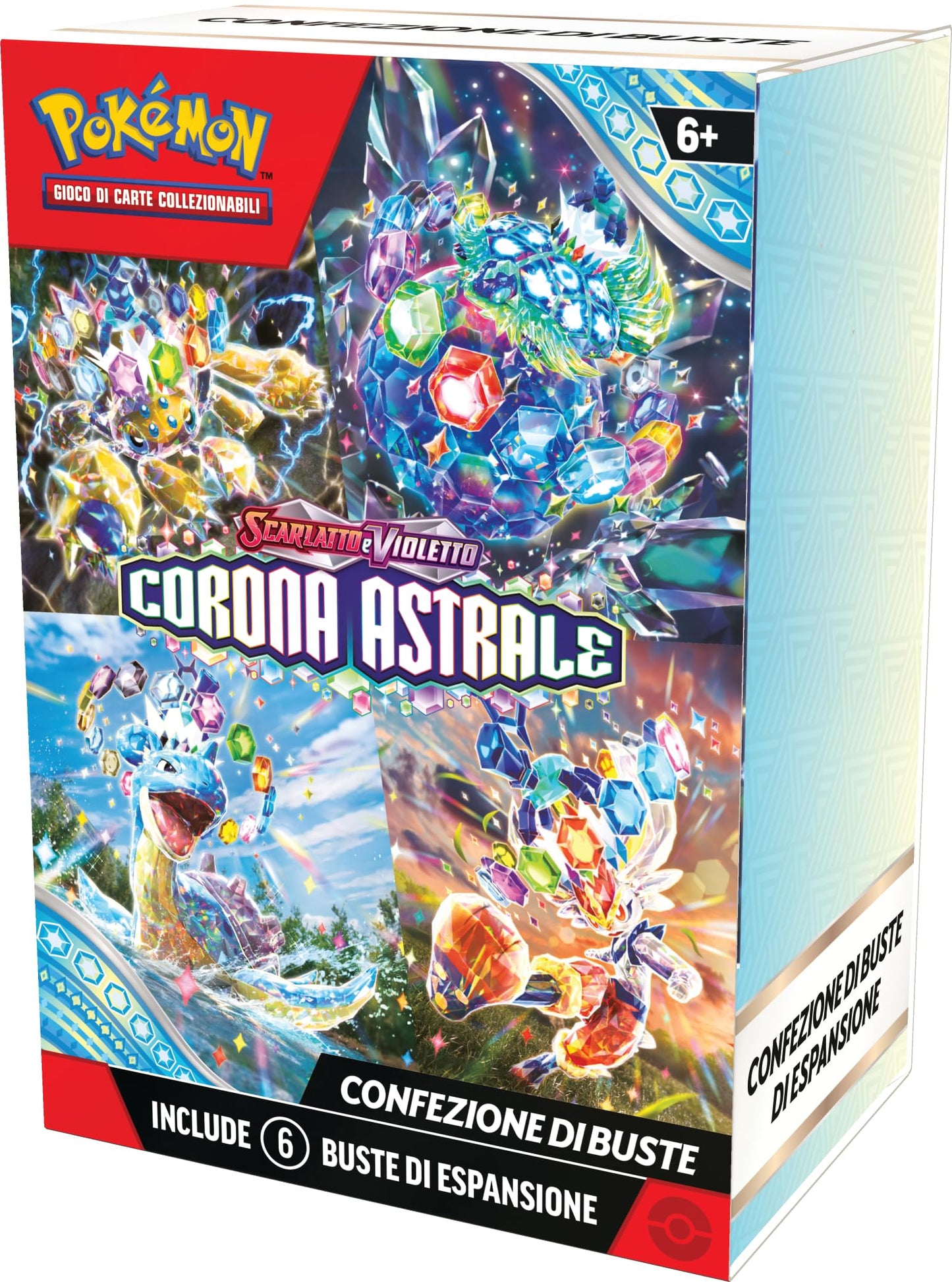 Pachet de expansiune Pokémon TCG: Scarlet și Violet - Astral Crown (Șase pachete de expansiune) EXCLUSIV AMAZON