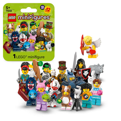 LEGO Minifiguri, Serie 27, Cutie Surpriză cu 1 Figură de Colecție pentru Copii, Wolfbändiger, Pirat, Inventator Steampunk, Cadou pentru Băieți și Fete de la 5 Ani 71048