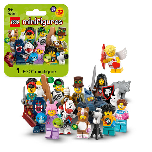 LEGO Minifiguri, Serie 27, Cutie Surpriză cu 1 Figură de Colecție pentru Copii, Wolfbändiger, Pirat, Inventator Steampunk, Cadou pentru Băieți și Fete de la 5 Ani 71048