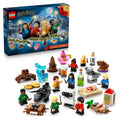 LEGO Harry Potter Adventskalender 2025 Set de construcție cu 278 piese și 8 minifigurine în pulovere festive pentru copii de la 7 ani