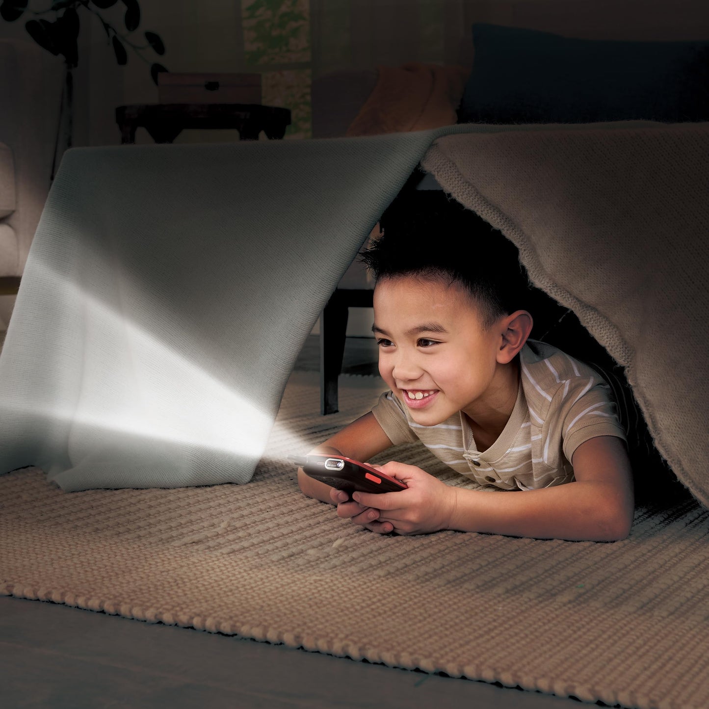 VTech KidiTalkie Explorer – Walkie-Talkies 8-in-1 cu lanternă și efecte amuzante – Pentru copii 4-12 ani