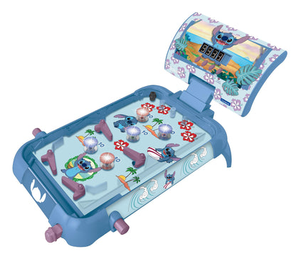 Lexibook, Disney Stitch, Flipper electronic pentru copii și familie, joc de acțiune și reflexe, ecran LCD, efecte de lumină și sunet, albastru, JG610D