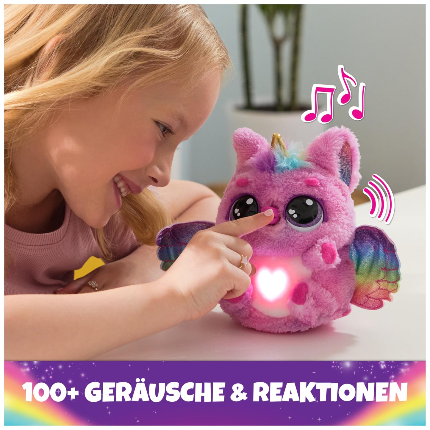 Hatchimals Alive Mystery Ei Pufficorn - Ou magic auto-încărcat de 25 cm cu jucărie interactivă surpriză, pentru copii de la 5 ani.