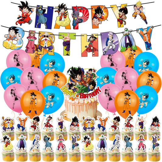 yumcute Set Decorațiuni Petrecere Anime, 44 piese