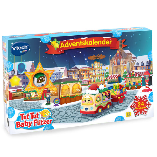 VTech Tut Tut Baby Flitzer Set de construcție Adventskalender Crăciun 1-5 ani (limba germană)