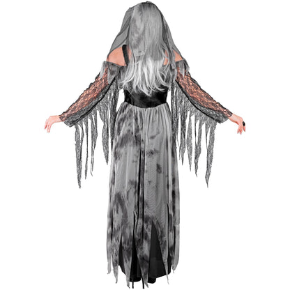 Widmann Costum Mireasă Moartă, rochie+văl, Halloween