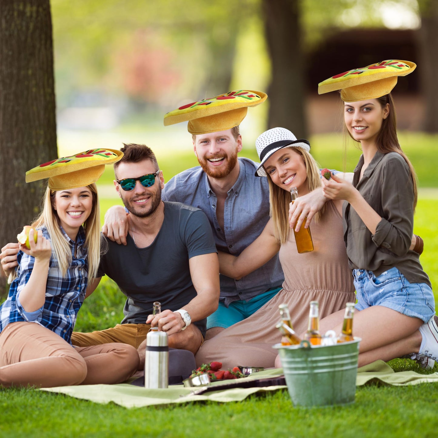 Hooin Pălărie Pizzar Amuzantă pentru Petrecere