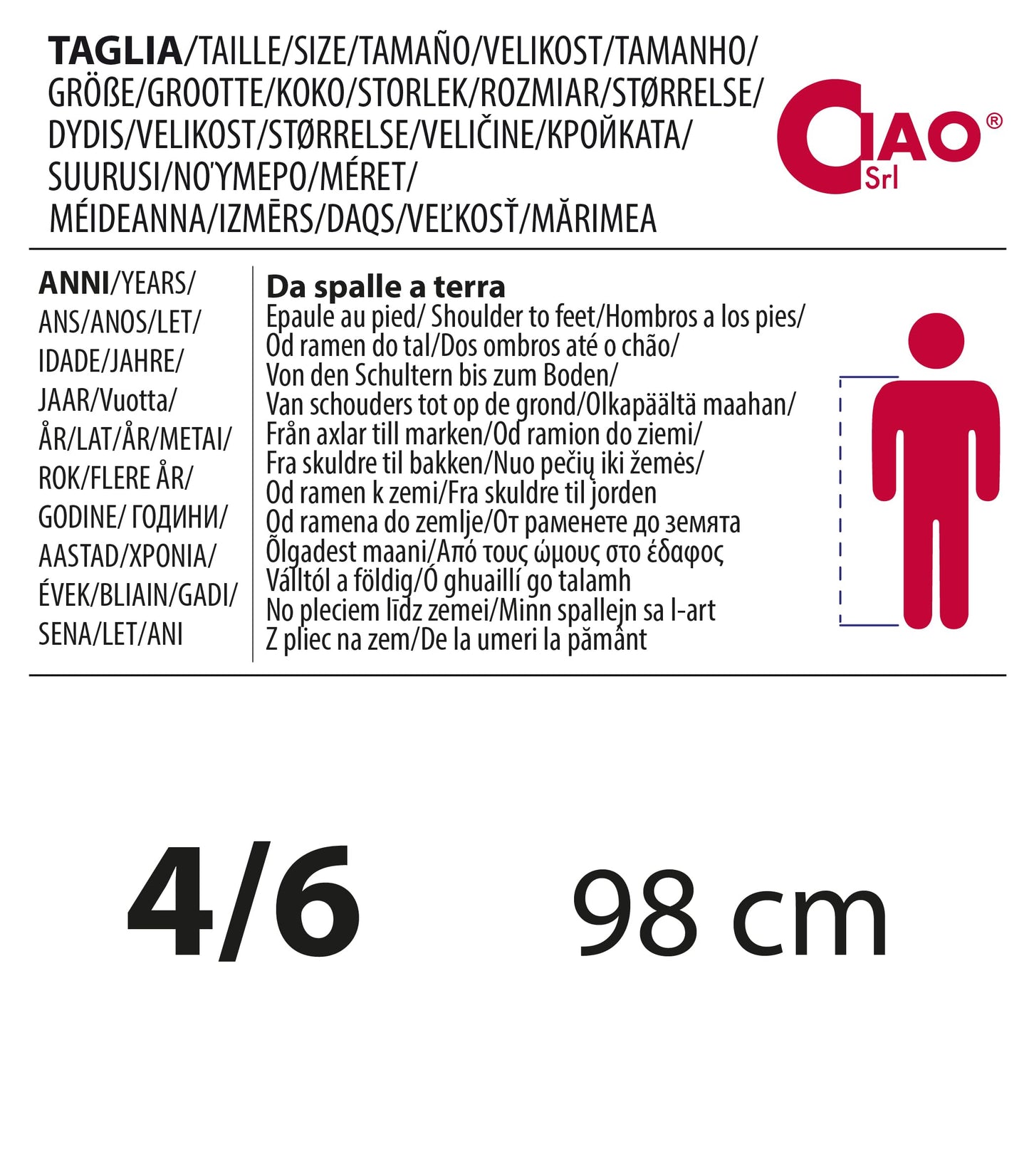 Ciao Costum schelet copii, 7-10 ani