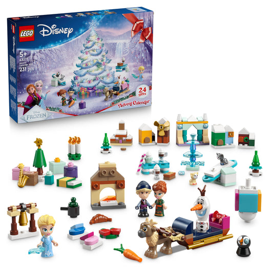 LEGO 43273 Disney Frozen Calendar Advent 2025, 5+ ani