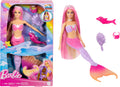 Barbie Sirenă Malibu cu schimbare culoare la apă