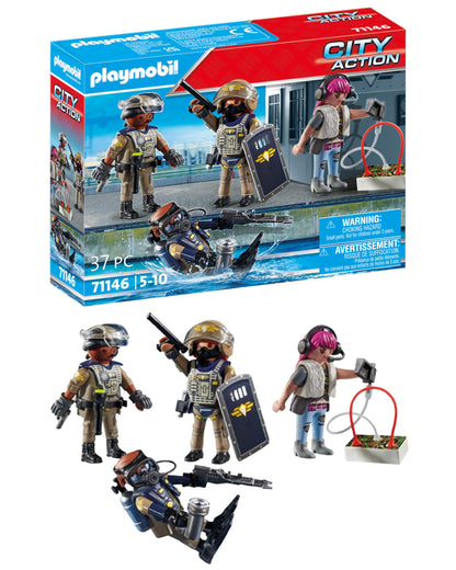 PLAYMOBIL City Action 71146 Forțele Speciale - Set de Figurine