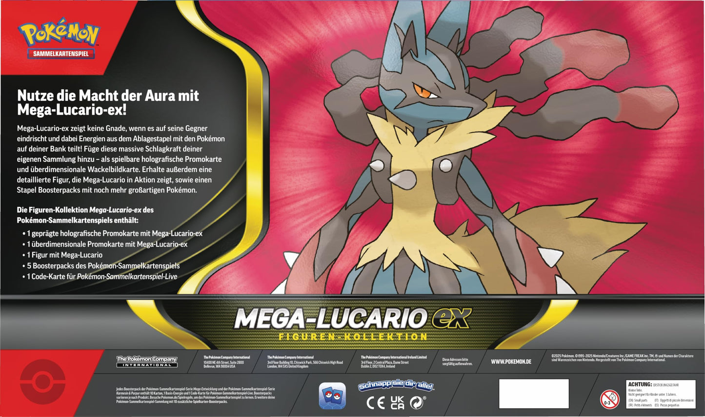 Pokémon TCG Colecție Mega Lucario-ex, 5 boostere
