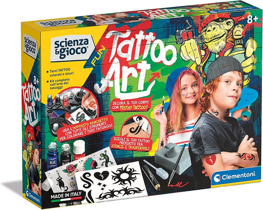Clementoni 19254 Fabrica de tatuaje, 8+ ani (italiana)