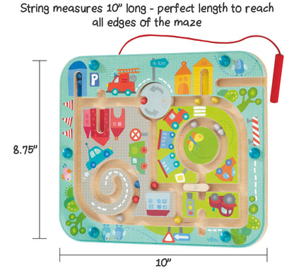 HABA Joc magnetic Labirint urban din lemn, 2+ ani