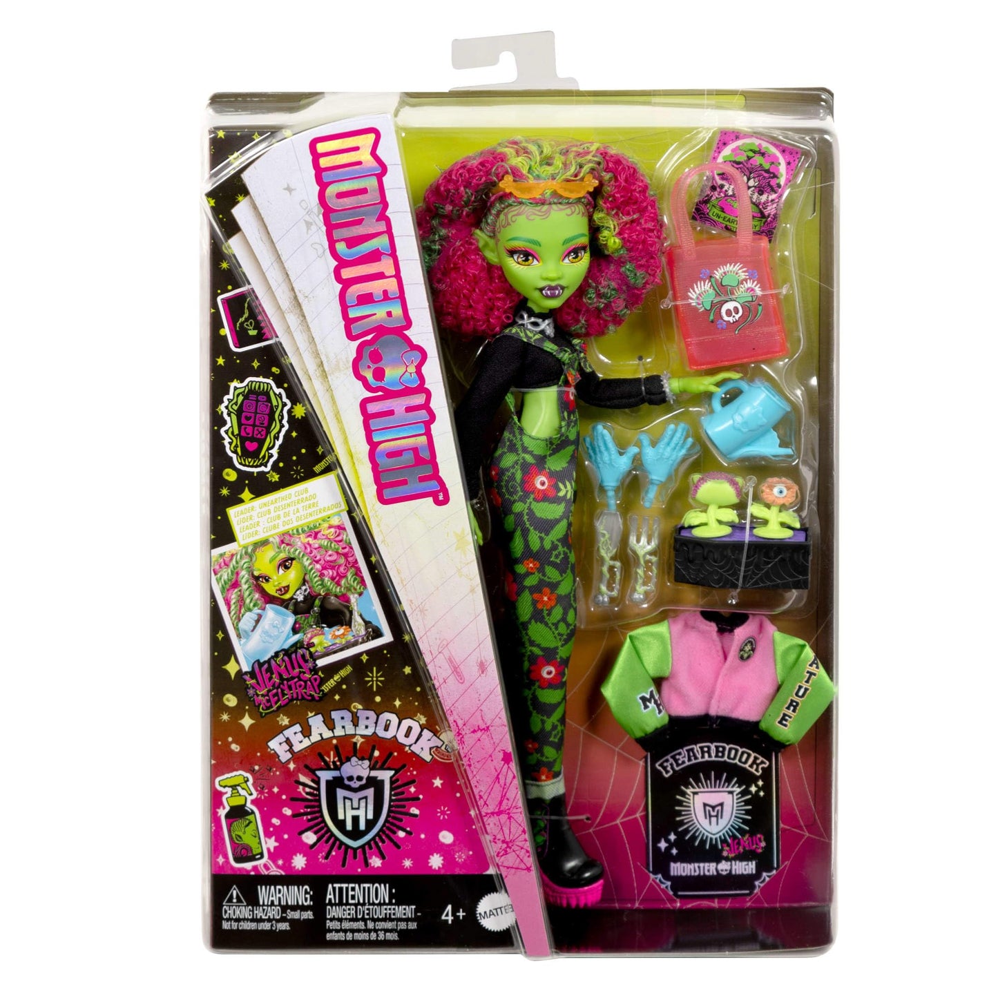Monster High Fearbook Păpușă Venus McFlytrap cu accesorii Clubul Sub-Pământ 4+ ani