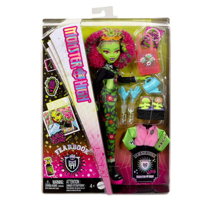 Monster High Fearbook Păpușă Venus McFlytrap cu accesorii Clubul Sub-Pământ 4+ ani