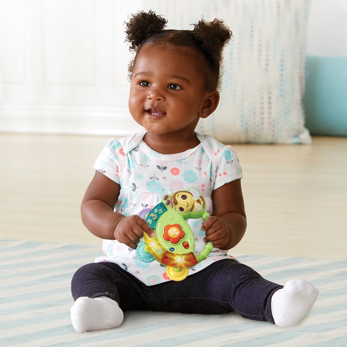 VTech Baby Musikbienen Tamburin Jucărie muzicală pentru bebeluși 3+ luni (limba germană)