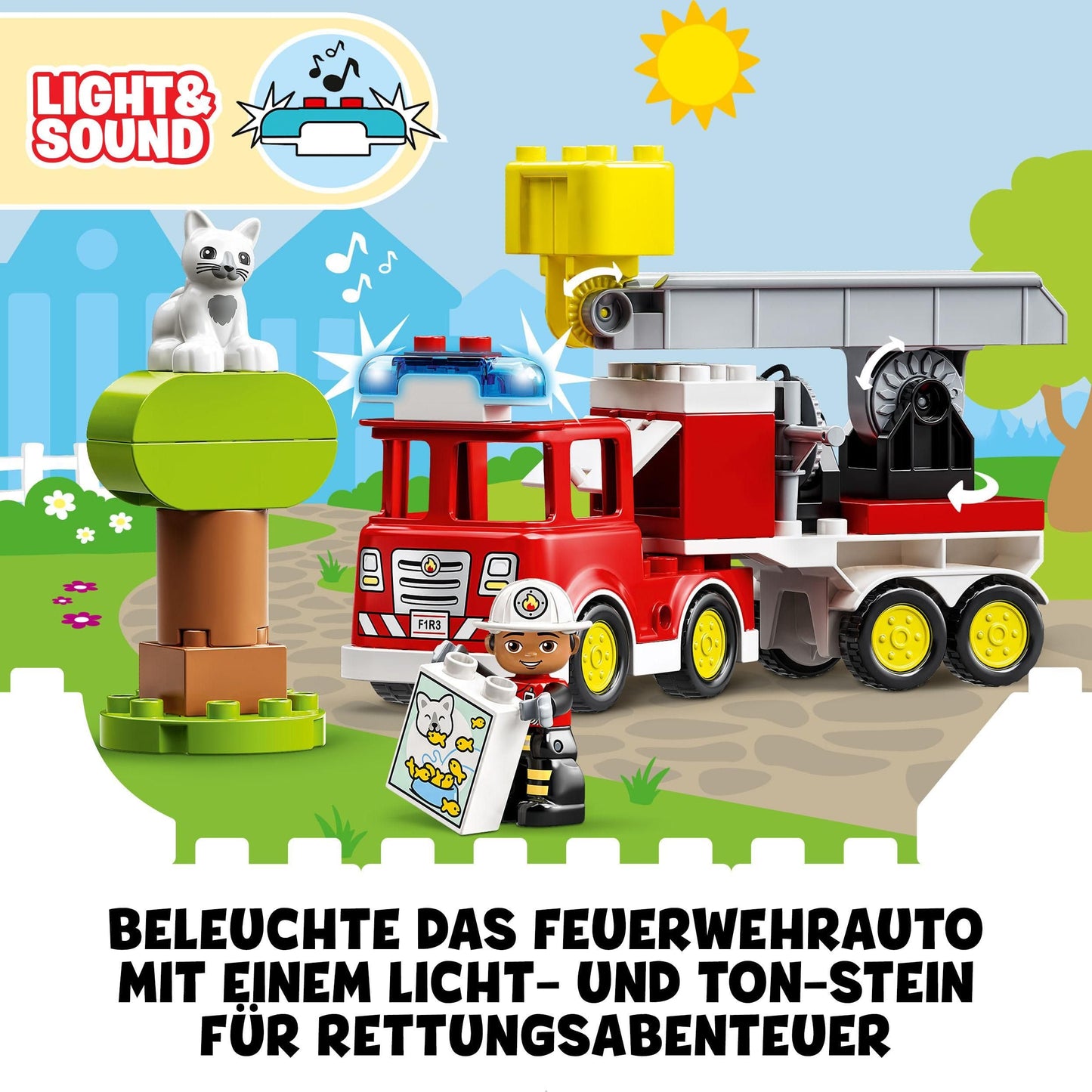 LEGO DUPLO 10969 Set de construcție Mașină de pompieri cu minifigurine 2+ ani