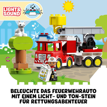 LEGO DUPLO 10969 Set de construcție Mașină de pompieri cu minifigurine 2+ ani