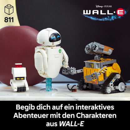 LEGO 43279 Disney and Pixar Set de construcție cu roboți WALL-E și EVE 811 piese de la 18 ani