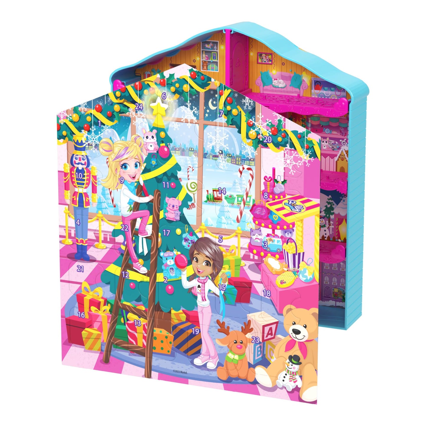 Polly Pocket Calendar Advent Casa Turta Dulce, 24 surprize