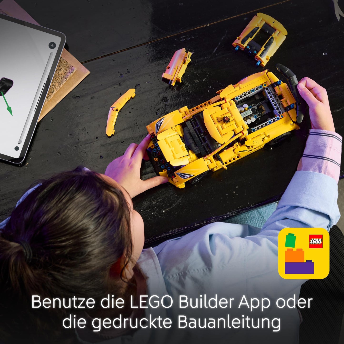 LEGO Technic 42205 Chevrolet Corvette Stingray Set de construcție 732 piese pentru copii de la 9 ani
