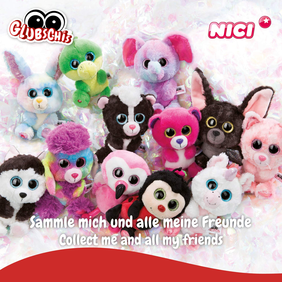 NICI Glubschis Hobson Păpușă de pluș maimuță cu ochi mari sclipitori 25 cm