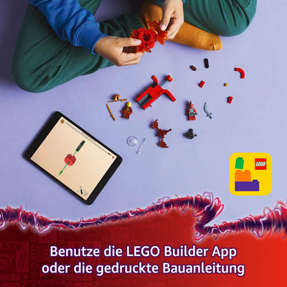 LEGO NINJAGO Spinner Spinjitzu al lui Kai - Jucărie Ninja cu 2 Minifiguri - Set de joacă mic pentru copii - Cadou pentru băieți și fete de la 6 ani 71823