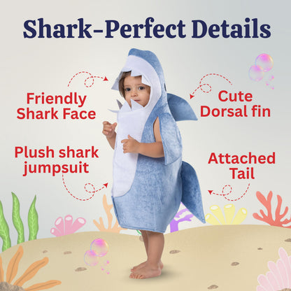 Dress Up America Baby Shark Costum Hai pentru Copii Costum de Halloween