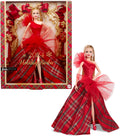 Barbie Signature Holiday 2024, par blond, rochie caro