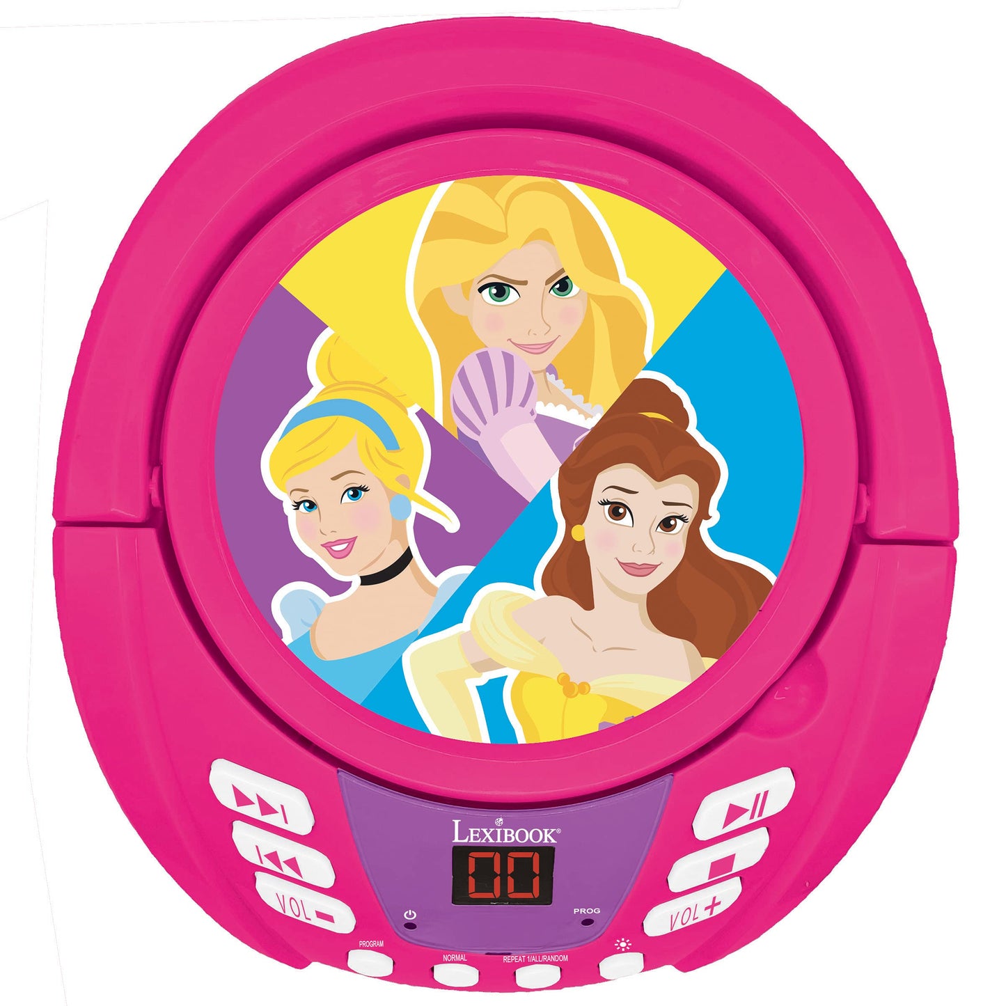 Lexibook RCD109DP CD Player Bluetooth Disney Printese, roz