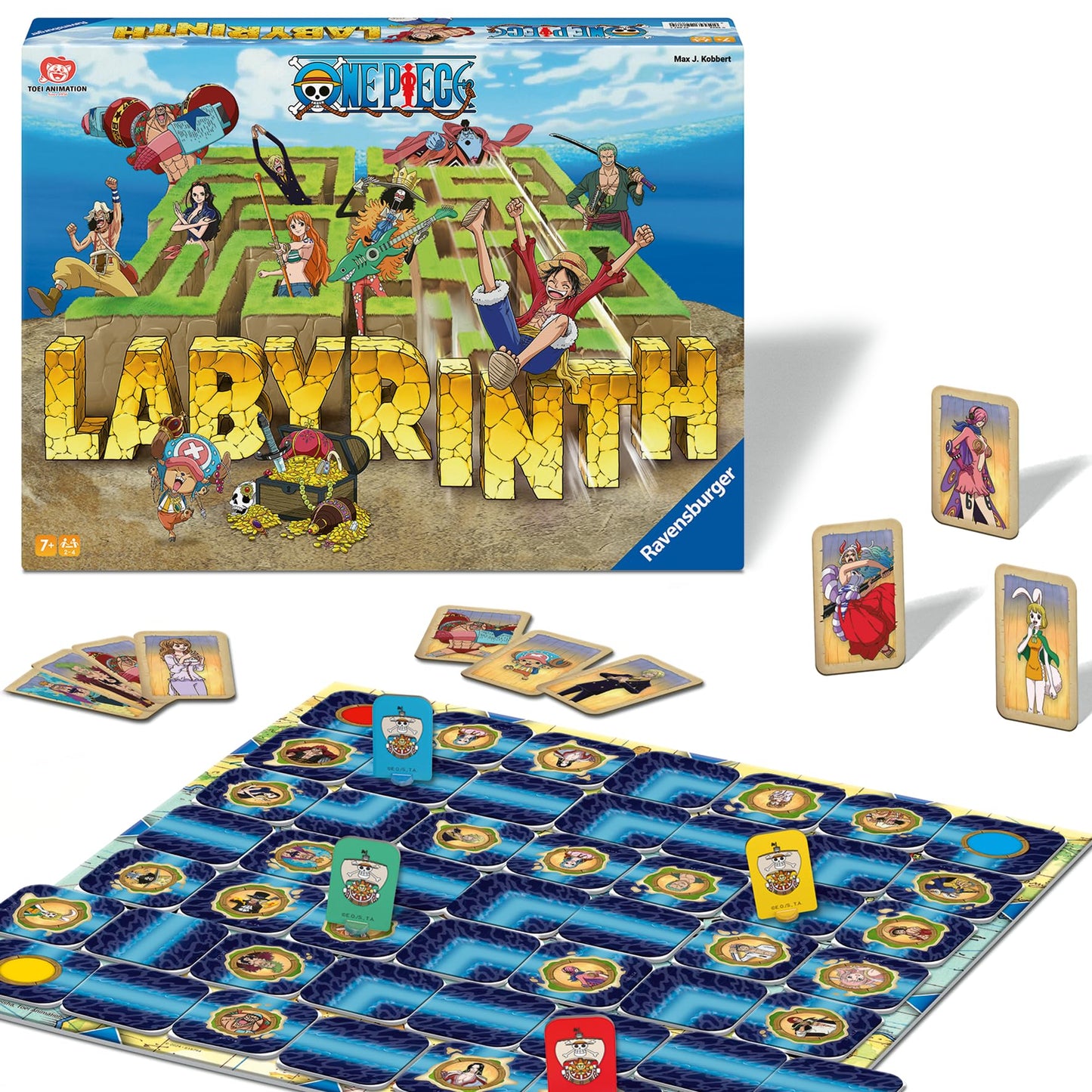 Ravensburger 22887 One Piece Labirint Joc de societate clasic pentru 2-4 jucători de la 7 ani