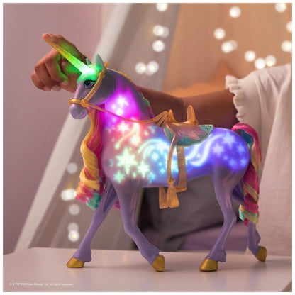 Unicorn Academy Jucărie Interactivă Unicorn Wildstar cu Lumină Curcubeu, Sunete și Muzică pentru Fete de la 4 Ani