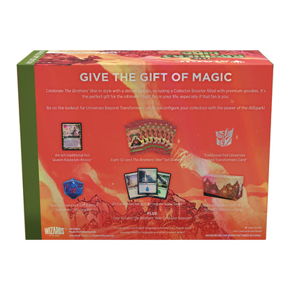 The Brothers War Bundle - Magic the Gathering, 8 Boostere Set, 1 Booster Colecționar, Accesorii (Versiune în Engleză), D03140000, recomandat de la 13 ani.