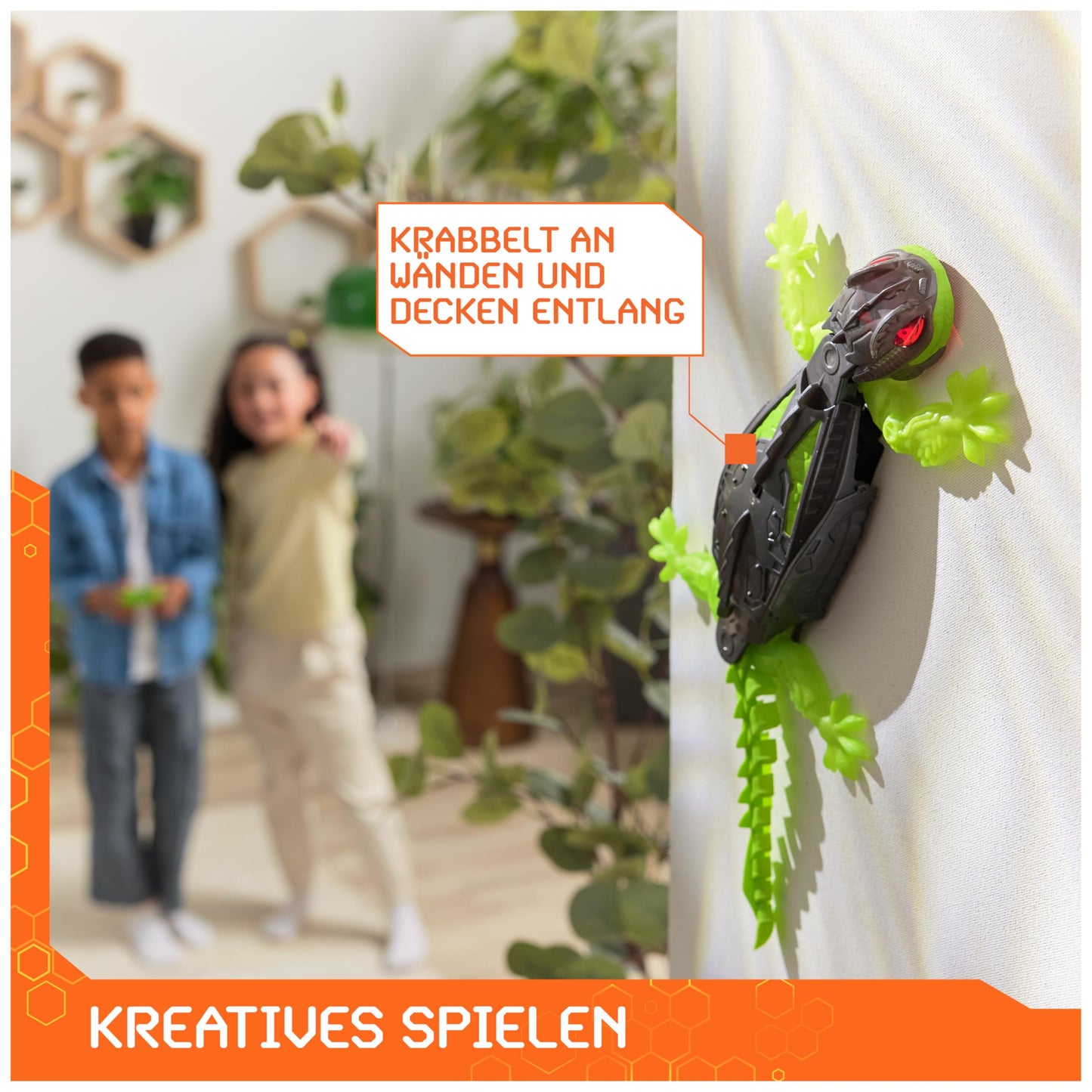 Hex Bots Wall Crawler Gecko Telecomandă, 4+ ani